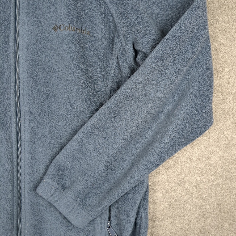 Columbia Womens Small Blue Full Zip Fleece‎ Jacket Mock Neck Outdoors Activewear - Picture 4 of 12